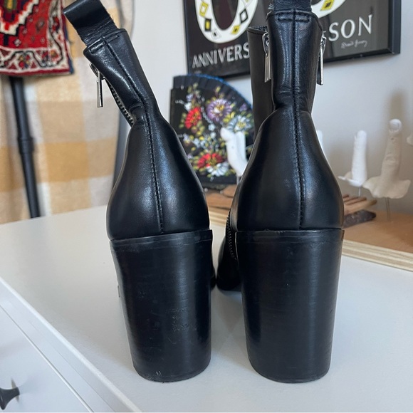 STEVE MADDEN BLACK TASHA HEELED BOOT/BOOTIE SIZE 9 - Picture 3 of 8